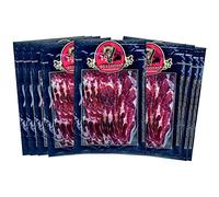 7 BELLOTAS Jambon 100% Ibérique | Fabriqué à partir de Porcs Ibériques Nourris aux glands et Processus de Curation Naturelle | Jamon Pata Negra Iberico Bellota | 48 Mois | En tranches 10 X 100 gr.