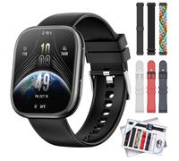 7 Bracelets et Coffret Cadeau, Montre Connectée Femme, 1,83'' HD Smartwatch avec Appel Bluetooth, Montre Connectée pour Femme Mode Cardiofréquencemètre, Sommet, 100+ Modes Sportifs, Faire Un Cadeau