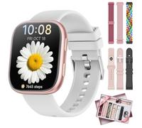 7 Bracelets et Coffret Cadeau, Montre Connectée Femme, 1,83'' HD Smartwatch avec Appel Bluetooth, Montre Connectée pour Femme Mode Cardiofréquencemètre, Sommet, 100+ Modes Sportifs, Faire Un Cadeau
