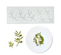 7 Cavity Olive Branch Silicone Mold, Botanical Lace Fondant Mould, Chocolate Candy Cake Decorating Tool for Baking, Sugarcraft, Pastry, Epoxy Resin Art