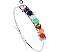7 Chakra Gemstone Bracelet Pierre Imitation Agate Perle Yoga Energy BangleOpération Facile