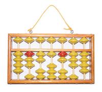 7 Colonne Non-Glissement Pendaison en Bois Boulier Chinois Soroban Outil EDucatif Calculatrice MathéMatique pour ETudiant Professeur
