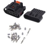 7 Connecteur De Borne Électrique À 7Broches Pour Vauxhall Pour Opel Corsa / Connecteurs De fil- Mâle Et Femelle Internes / Série Étanche De 1,5 Mm / 1 Ensemble Noir.