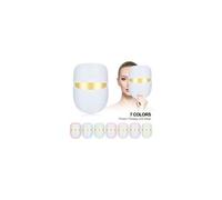 7 couleurs lumière led masque facial avec cou rajeunissement de peau anti-acné tache de rousseur retrait led thérapie photonique peau beauté machine