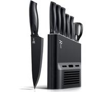 7 couteaux de cuisine a Steak, à Pain, pour Table Noir Vendos85 G