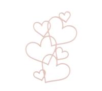 7 cœurs gâteau de mariage minimaliste amour coeur décoration Saint-Valentin dessert fête décoration coeur forme