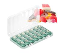 7 Day Pill Organizer, Portable Medication Storage Box, 8.86x5.2x1.42 Inches Weekly Pills Container with Secure Lid, Medicine Case, Daily Organizer with Compact Style, Pill Box for Travel Use