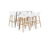 vidaXL 7-delige Barset wit3057421 Blanc G