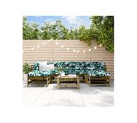 7-delige Loungeset geÃ¯mpregneerd grenenhout3186402