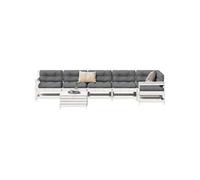 7-delige Loungeset massief grenenhout wit3250889