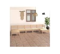 7-delige Loungeset massief grenenhout3083344
