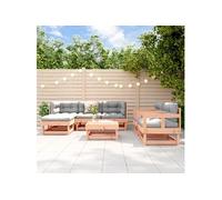 Vidaxl Salon De Jardin 7 Pcs Avec Coussins Bois Massif Douglas