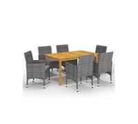 7-delige Tuinset grijs3067766