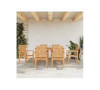vidaXL 7-delige Tuinset massief teakhout3157914 G