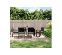 7-delige Tuinset poly rattan en staal3187012