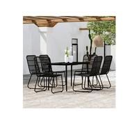 7-delige Tuinset zwart3099182