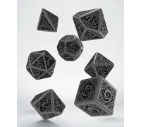 7 Dés Q-Workshop Celtic 3d Revised Gris / Noir