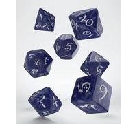 7 Dés Q-Workshop Classic Rpg Cobalt / Blanc