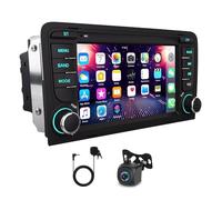 7" Double Din Car Stereo for Audi A3 S3 2003-2012, 4+64G Touch Screen Head Unit Android 14 GPS Sat Navi Bluetooth Touchscreen Car Radio Upgrade with Wireless Carplay Android Backup Camera FM/RDS