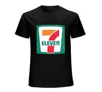7 Eleven Logo T-Shirt Black Mens Tee Unisex Shirt 3XL