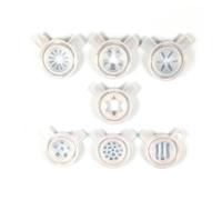 7 En 1 Fantastiques Pièces De Modelage Pour Crème Glacée, Compatible Avec BQL 818, Les Machines À Crème Glacée Molle Couvercles De Buses, Accessoires, Diamètre Intérieur 37 Mm