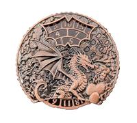 7 - en - 1 Fidget Spinner Jeu de dés pour Le MDN, nouveauté Flying Dragon Metal Roulette d & D dés avec Boîte Cadeau, Dragon & Dungeons RPG Cosplay Jeu de dés Bronze