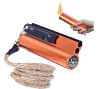 7 En 1 Pierre À Feu Allume Feu Kit De Survie, Xl Allume Feu Survie 11cm Avec Grattoir Multi-Outils, Boussole, Boîtier Étanche, Magnésium Firesteel Briquet Kit Pour Camping Randonnée Accessoires