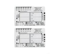 7 étapes pour règle ECG pour interprétation cardiaque, pied à coulisse en plastique transparent avec échelle millimétrique pour intervalles Pr et Qrs, outil d'analyse de segment St (2 pièces)