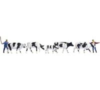 Noch Figurines 15724 – 7 figurines (2 bergers + 5 vaches) H0