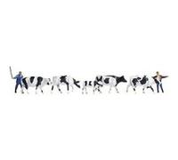 Noch Figurines 15724 – 7 figurines (2 bergers + 5 vaches) H0