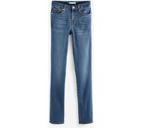 7 For All Mankind 7 For All Mankind Mid Blue Rise Kimmie Bair Straight Fit Jeans