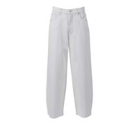 7 For All Mankind - Bonnie Curvilinear Milkyway Taglio Grezzo - Femme - Jeans - Blanc - Taille: W28