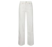 7 For All Mankind - Jean Évasé Stretch en Coton - Femme - Jeans - Blanc - Taille: W31