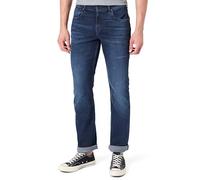 7 For All Mankind The Straight Dark Blue Jeans, Bleu foncé, 36W Hommes