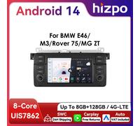 7 "HIZPO Android autoradio multimédia pour BMW E46 série 3 M3 318/320/325/330/335 1998 - 2005 CarPlay 4G BT WiFi SWC RDS DSP S6 (8Core 6G 64G)