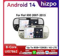 7 " Hizpo autoradio Android pour FIAT 500 2007 - 2015 système d'intelligence GPS RDS DSP Auto CarPlay UI7862 unité centrale Quad Octa Core S1 B(8Core 3G 32G)