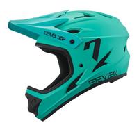 7 iDP M1 Casque intégral léger et ventilé pour VTT (vert écume de mer, taille XS)