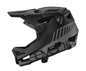 7 iDP Project 23 Casque intégral de VTT en Fibre de Verre avec Ventilation (Graphite/Noir, L)