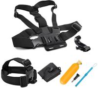7 in 1 Accessories Pack Sports Camera Kit for GoPro Hero 8 Hero 7 Black Silver White 6/5/4/3+/3/Hero (2018)/Fusion Crosstour Campark New Campark Victure, Chest Strap, Floating Stick