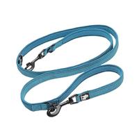 7 in 1 Multi-Function Adjustable Dog Lead Hand Free Pet Training Leash Reflective Multi-Purpose Walk 2 Dogs(Blue Dog Leash,L 200cm)