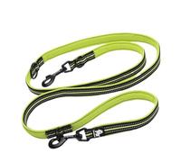7 in 1 Multi-Function Adjustable Dog Lead Hand Free Pet Training Leash Reflective Multi-Purpose Walk 2 Dogs(Yellow Dog Leash,S 200cm)