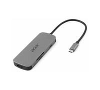 Acer Dongle 7-en-1 Type-C – Station d'accueil USB-C HDMI USB 3.2 Gen 1 avec câble Argent