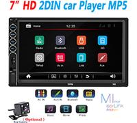 7 Inch 2 Din Auto Radio MP5 Stereo Receiver Car Radio Audio Mirror Link Support Rear Camera With Camera