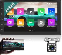 7 Inch Android 2g+32g Double Din Car Radio Touch Screen 2 Din Car Radio With Gps Navigation,Wifi,Bluetooth,Phone Link Mirror,Fm Radio Rds Rds Rear View Camera Support Swc Usb