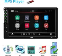 7-inch car Stereo Mp5 Player HD Touch-screen Universal Bluetooth Aux Radio playback Reversing with 4 light camera
