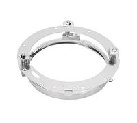 7 Inch Motorcycle Headlight Bracket | Vibration Dampening Mounting Ring | Replacement for H - D Touring Line 1994 - 2013 / FLD 2012 - 2013 | Metal Adapter Ring (Silver)