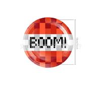 (7 inches-10pcs) My World Party Supplies Set Pixel War Children's Birthday Game Decoration Disposable Paper Plate Set