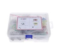7 Kind DIY Components Big Kit 3/5MM LED Diodes and Triodes Ceramics Electrolytic Ceramics Capacitors Metal Film Resistors NWPNLXEA(7 Value kit)