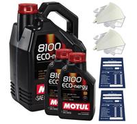 7 Litre Motul 8100 Eco-Nergy SAE 5W30 Huile Wss M2C 913D RN0700 Acea A5 B5