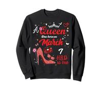 7 Mars Anniversaire This Queen Was Born on Mars 7th Sweatshirt